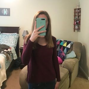 American Eagle Burgundy Sweater